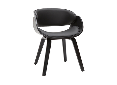 Chaise design noire BENT