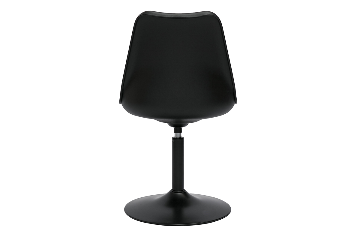 Chaise design pivotant noir mat STEEVY V2