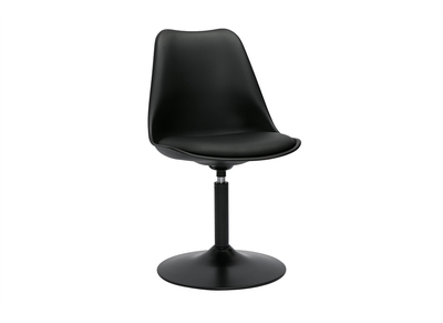 Chaise design pivotant noir mat STEEVY V2