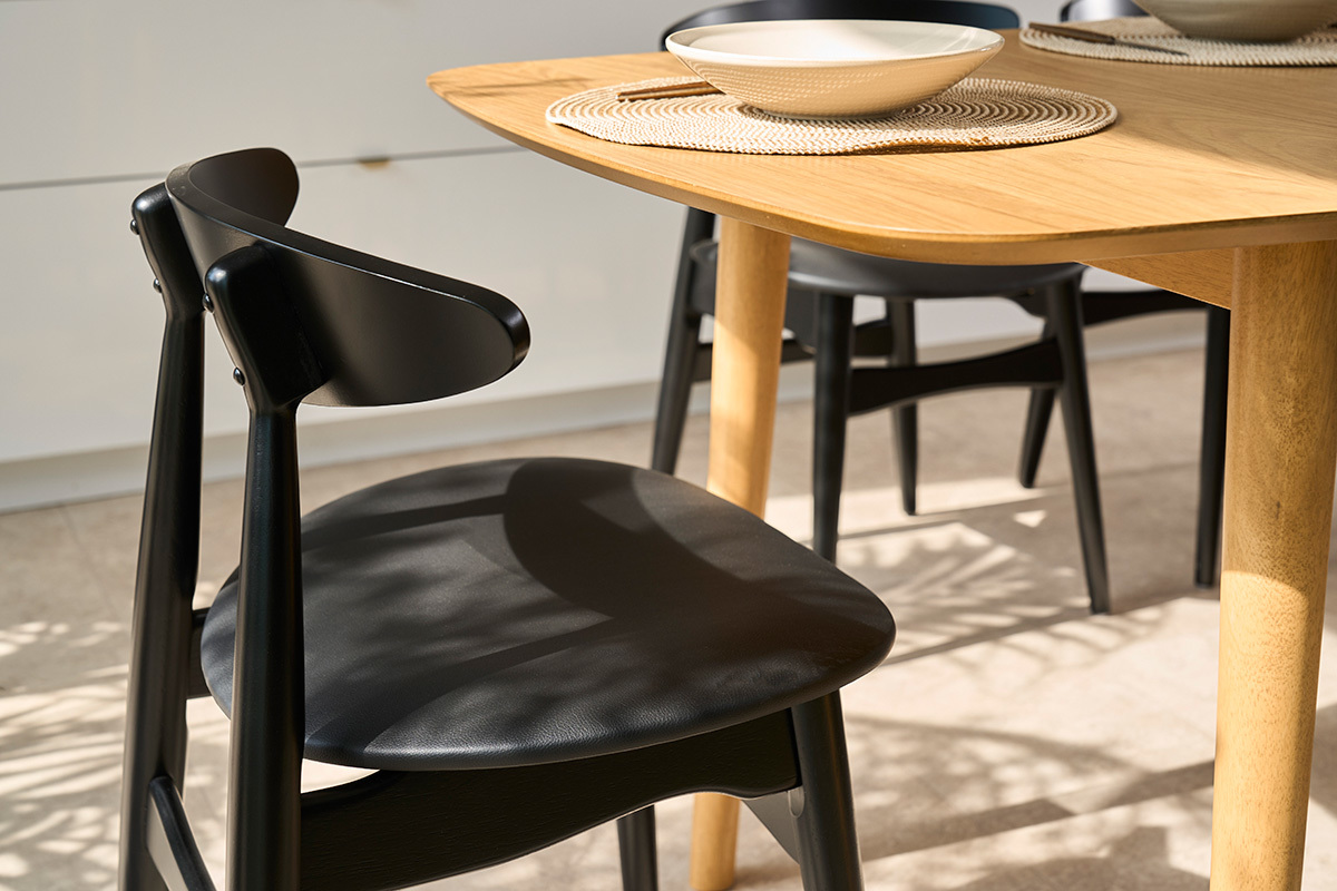 Chaises design noires (lot de 2) WALFORD