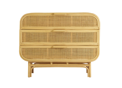 Commode en rotin 3 tiroirs L100 cm LUWAK
