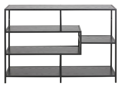 Console ouverte design noire L114 cm TRESCA
