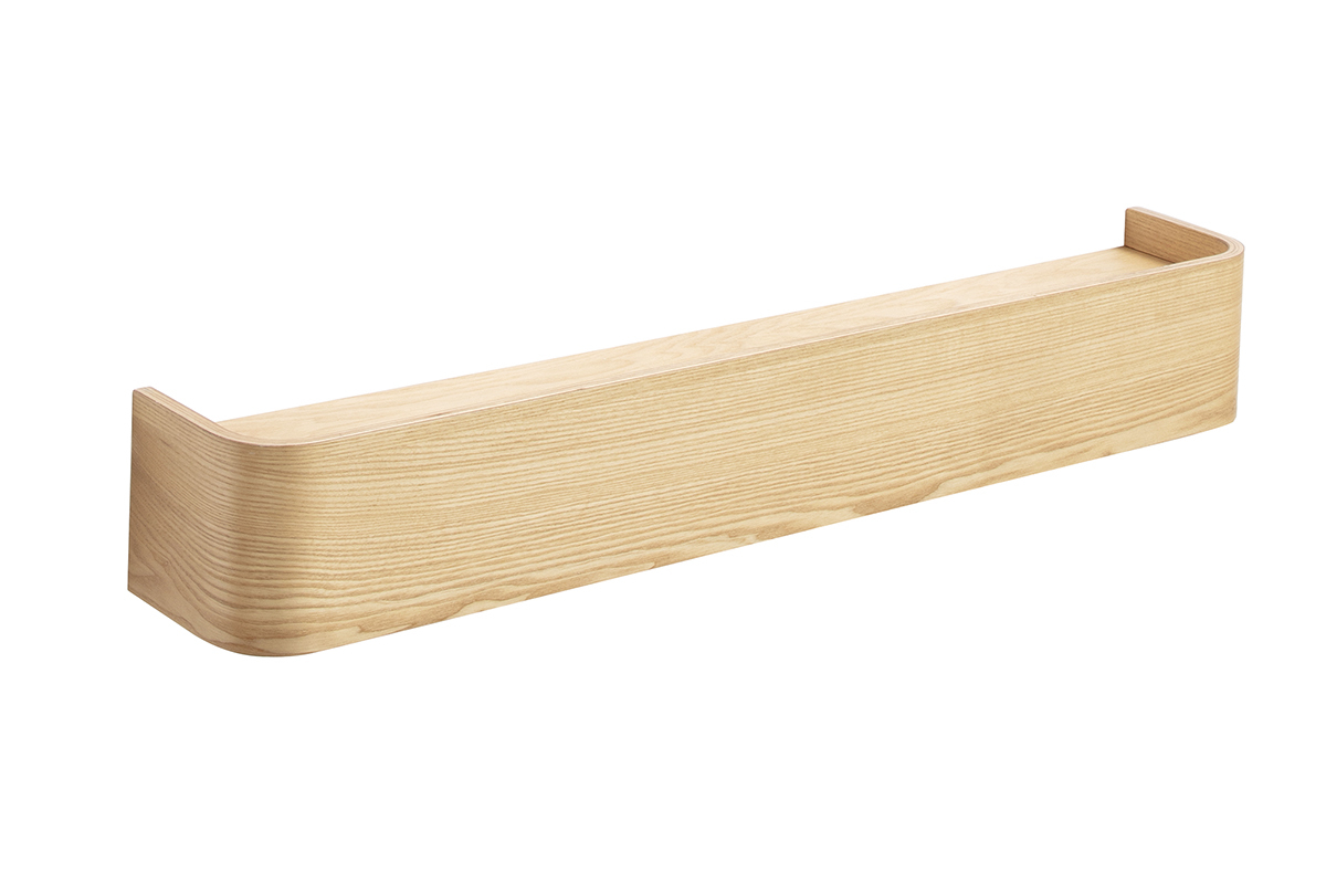 Etag�re murale bois clair fr�ne L90 cm HOPE