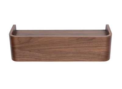 Etag&egrave;re murale bois fonc&eacute; noyer L48 cm HOPE