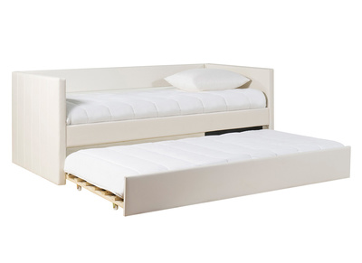 Lit gigogne blanc 90x190 cm ELIE