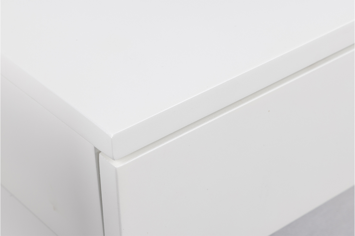 Table de chevet murale blanche avec tiroir NASTY